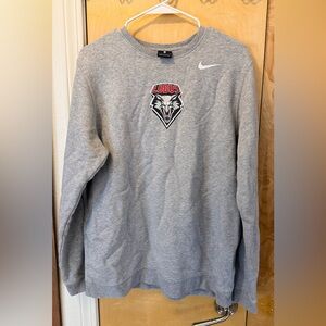 UNM Lobos Nike Gray Fleece Sweatshirt